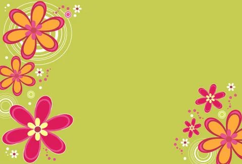 Floral background Ilustração Stock