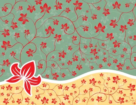 Floral background Иллюстрация