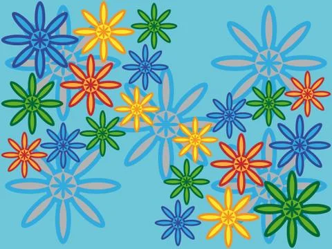 Floral background Illustrazione stock