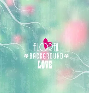 Floral background Illustrazione stock