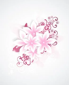 Floral background Illustrazione stock
