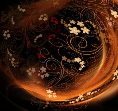 Floral Background Stock Illustration