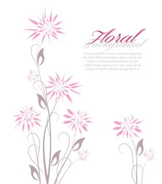 Floral background Stock Illustration