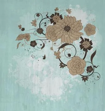 Floral background Stock Illustration