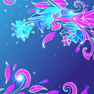 Floral background Illustrazione stock