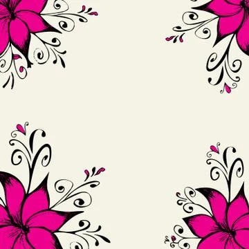 Floral background Stock Illustration