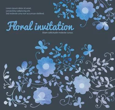 Floral background Illustrazione stock