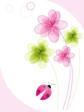 Floral background Stock Illustration