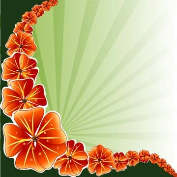 Floral Background Stock Illustration