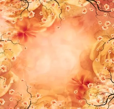 Floral Background Illustrazione stock