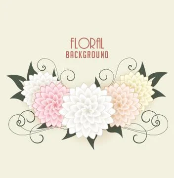 Floral Background Stock Illustration