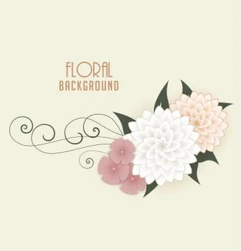 Floral Background Stock Illustration