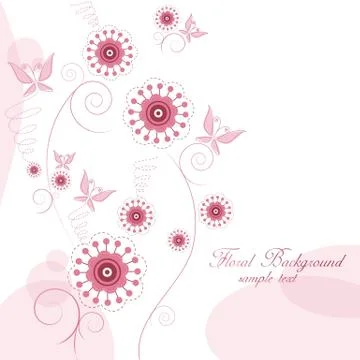 Floral background Stock Illustration