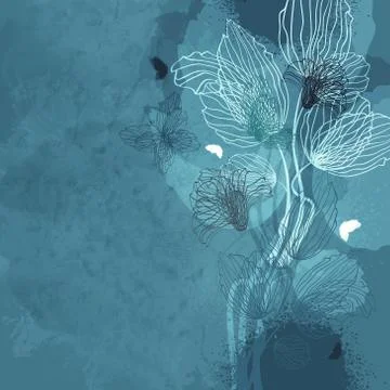 Floral Background Stock Illustration