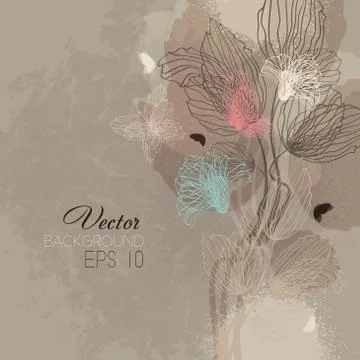 Floral Background Stock Illustration