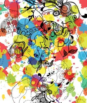 Floral background Stockillustratie