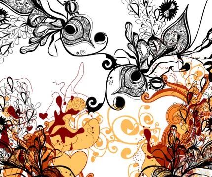 Floral background Illustrazione stock