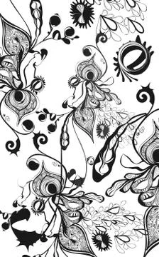 Floral background Stock Illustration