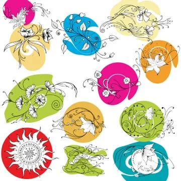 Floral background Stockillustratie