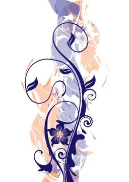 Floral background Stockillustratie