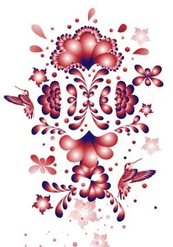 Floral background Stockillustratie