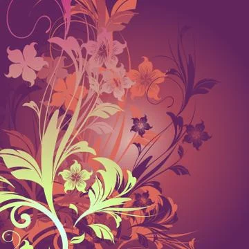 Floral background Stock Illustration