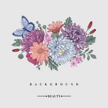 Floral background. Stock Illustration