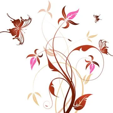 Floral background Stock Illustration