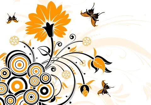 Floral background Stock Illustration