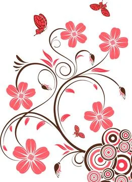 Floral background イラスト素材