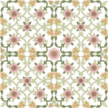 Floral background one Stock Illustration