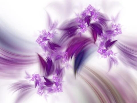 Floral background pattern. Computer generated abstract fractal for cover, com Ilustración de archivo