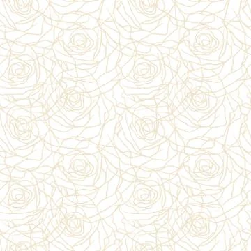Floral background with roses. Vector seamless pattern イラスト素材
