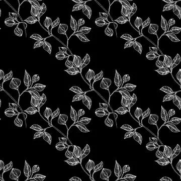 Floral background seamless Stock Illustration
