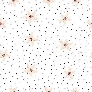 Floral background, seamless pattern Stock Illustration