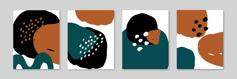 Floral background set. Stock Illustration