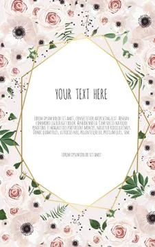 Floral background. Spring background with beautiful flowers Stock Illustration