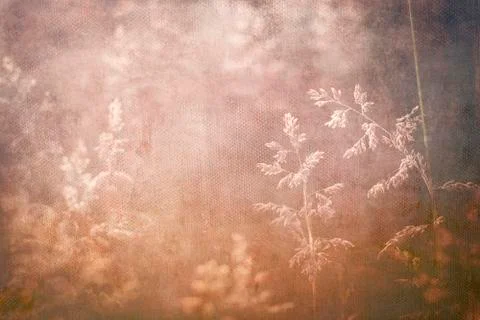 Floral background with textures and gradient warm hues Foto stock