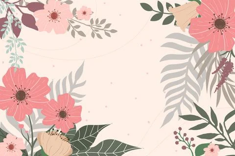 Floral Background Vector Stock Illustration