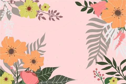 Floral Background Vector Illustrazione stock
