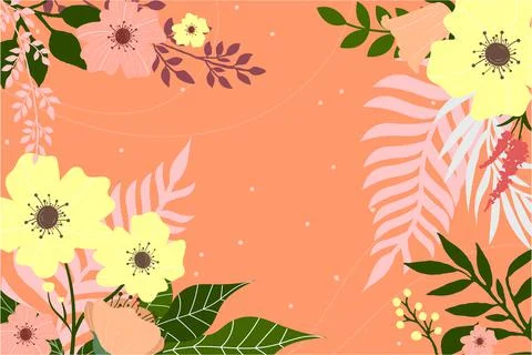 Floral Background Vector Illustrazione stock