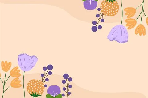 Floral Background Vector Stock Illustration