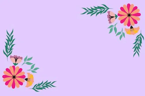 Floral Background Vector Stock Illustration