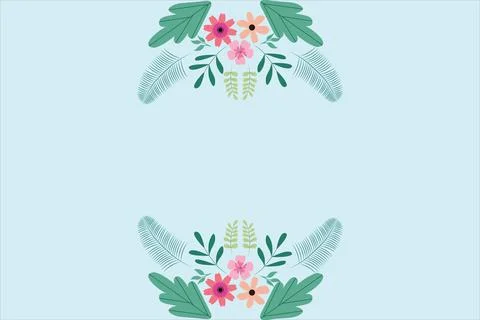 Floral Background Vector Stock Illustration