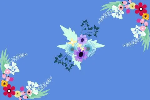 Floral Background Vector Stock Illustration