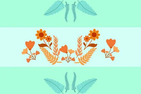 Floral Background Vector Illustrazione stock
