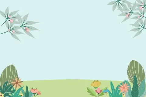 Floral Background Vector Stock Illustration