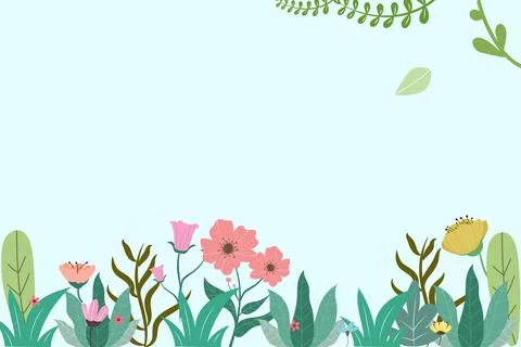 Floral Background Vector Stock Illustration