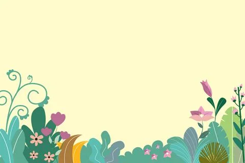 Floral Background Vector Stock Illustration