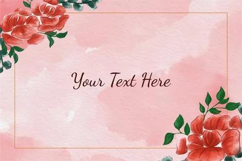 Floral Background Vector Stock Illustration